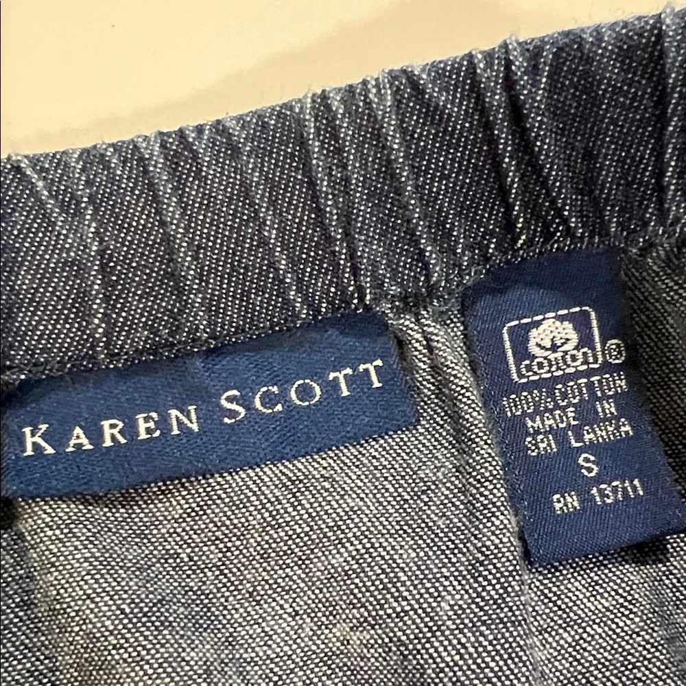 Karen Scott Blue‎ Denim Skirt